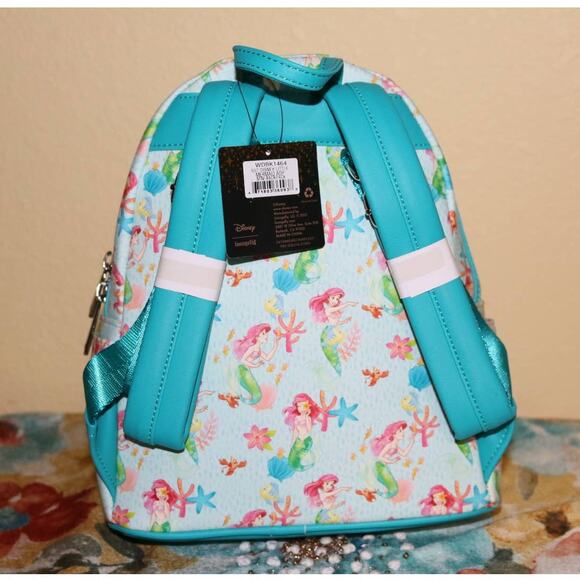 Loungefly LE 600 Little Mermaid Under the Sea Backpack - Picture 3 of 4